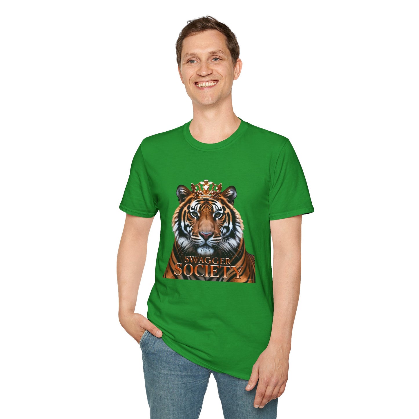 Bold Tiger Graphic T-Shirt, Swagger Society