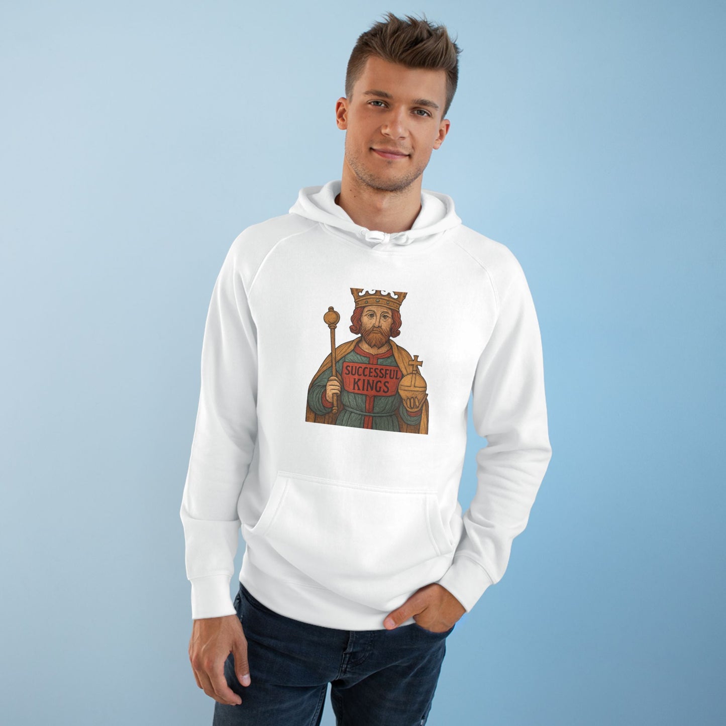 Successful Kings Perfect for Casual Wear, Gift for Friends, Funny Apparel, Unisex Hoodie, Holiday Gift
