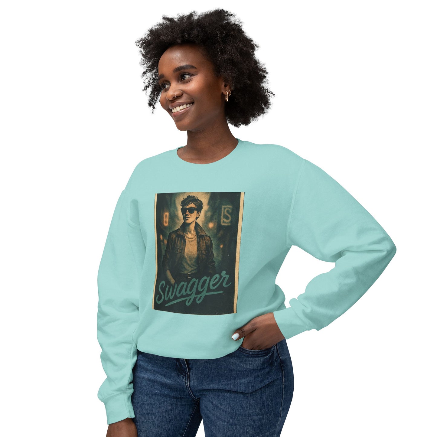 Swagger Unisex Lightweight Crewneck Sweatshirt