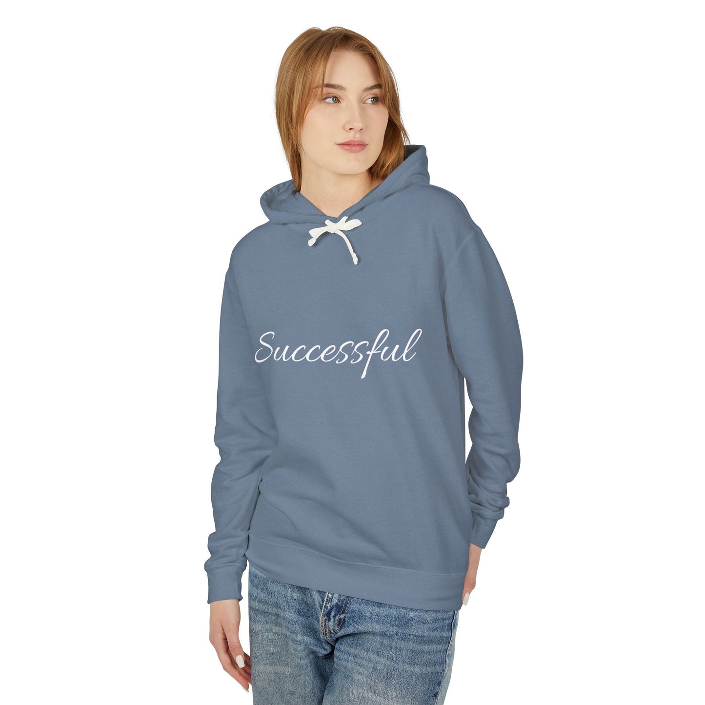 Successful Unisex Lightweight Hooded Sweatshirt, Motivational Hoodie, Positive Vibes Apparel, Gift for Graduates, Cozy Casual Wear