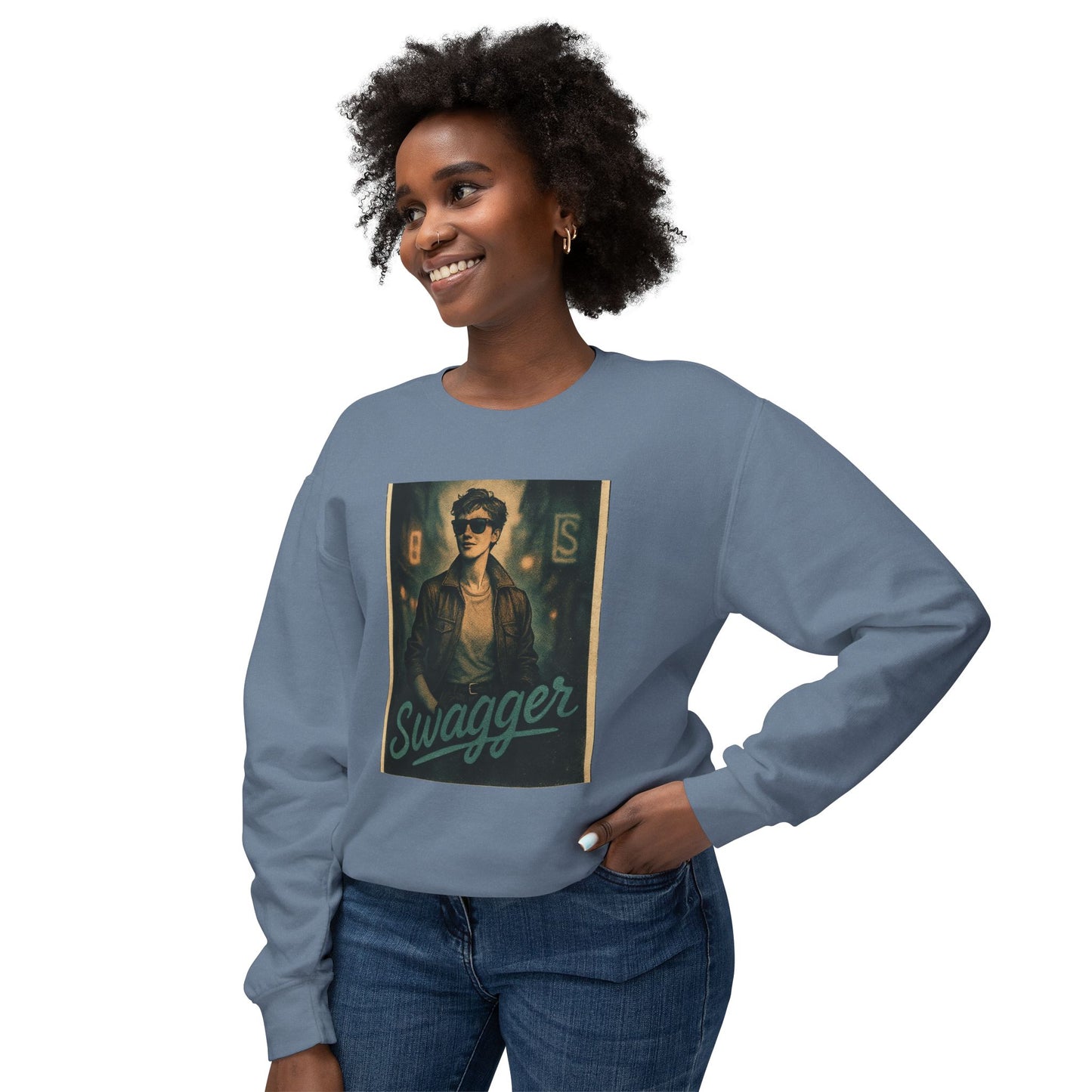 Swagger Unisex Lightweight Crewneck Sweatshirt