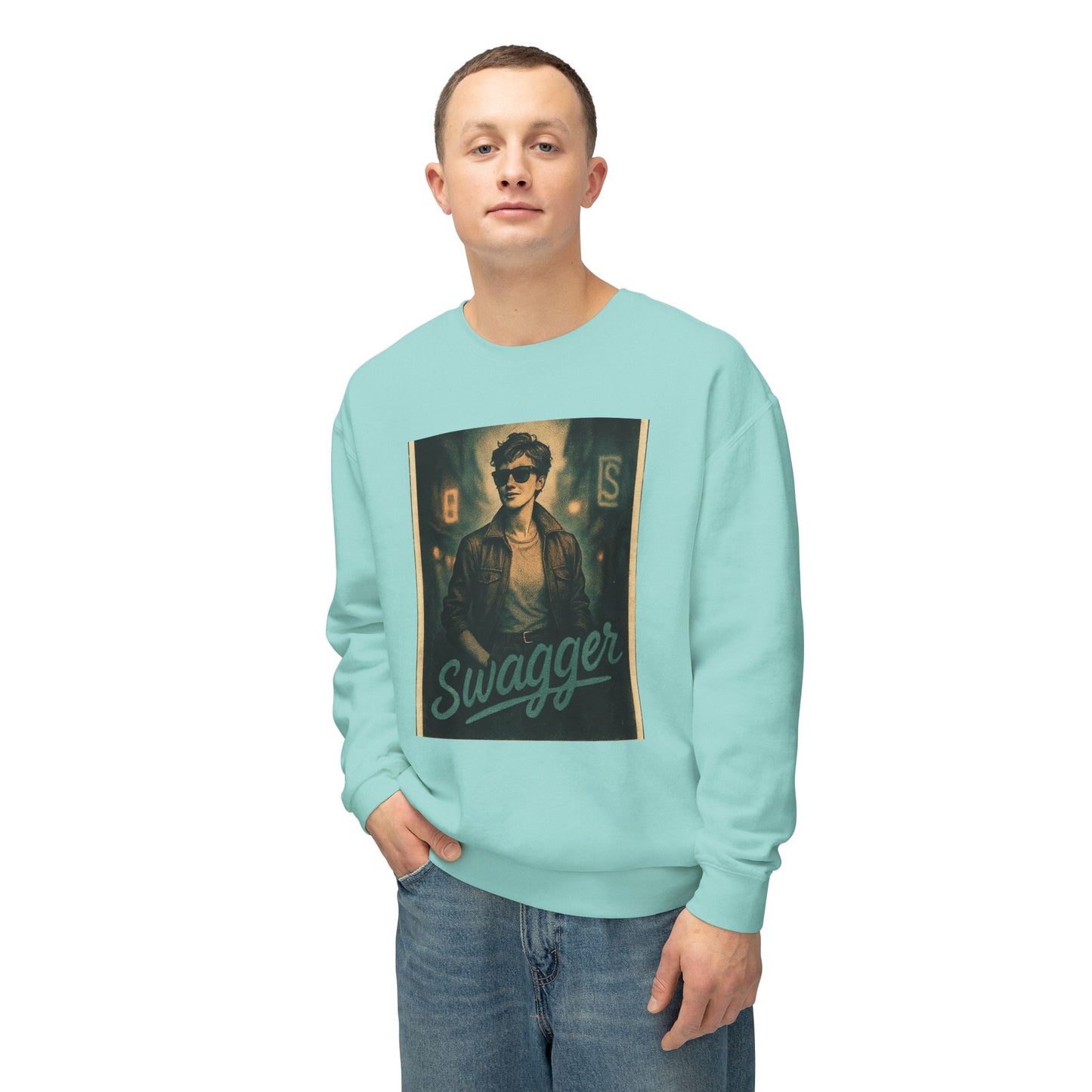 Swagger Unisex Lightweight Crewneck Sweatshirt
