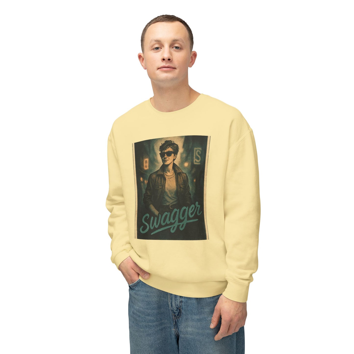 Swagger Unisex Lightweight Crewneck Sweatshirt