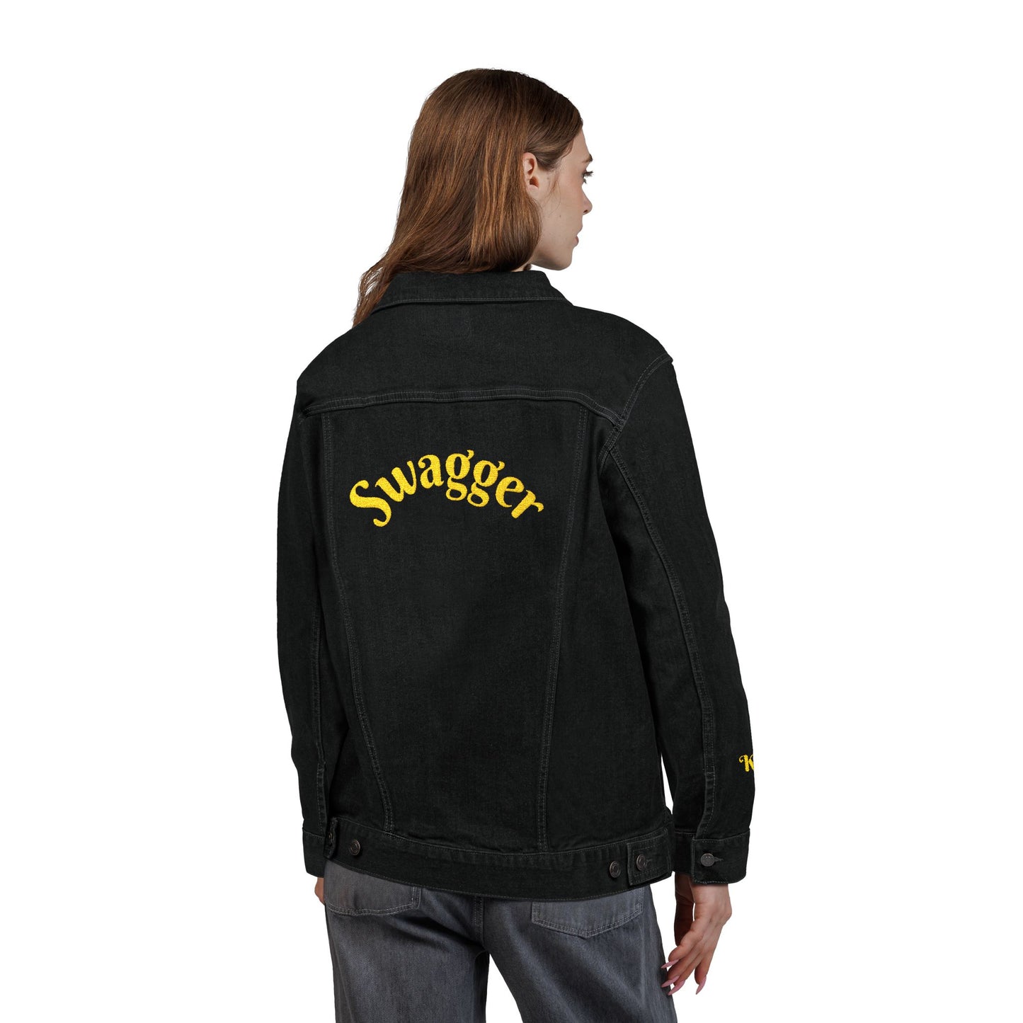 Successful Denim Jacket - Swagger Vibes, Fashion-Forward Wear, Casual Layering, Perfect Gift for Trendsetters