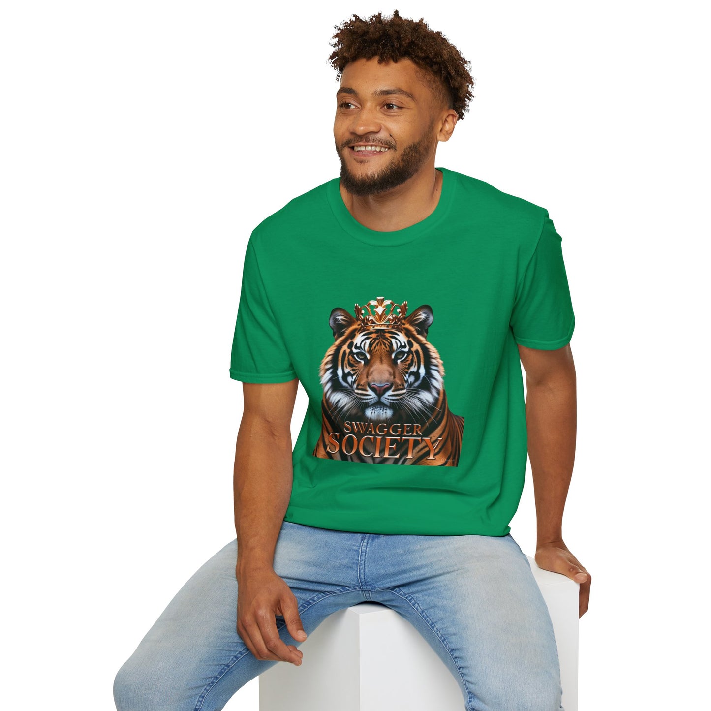 Bold Tiger Graphic T-Shirt, Swagger Society