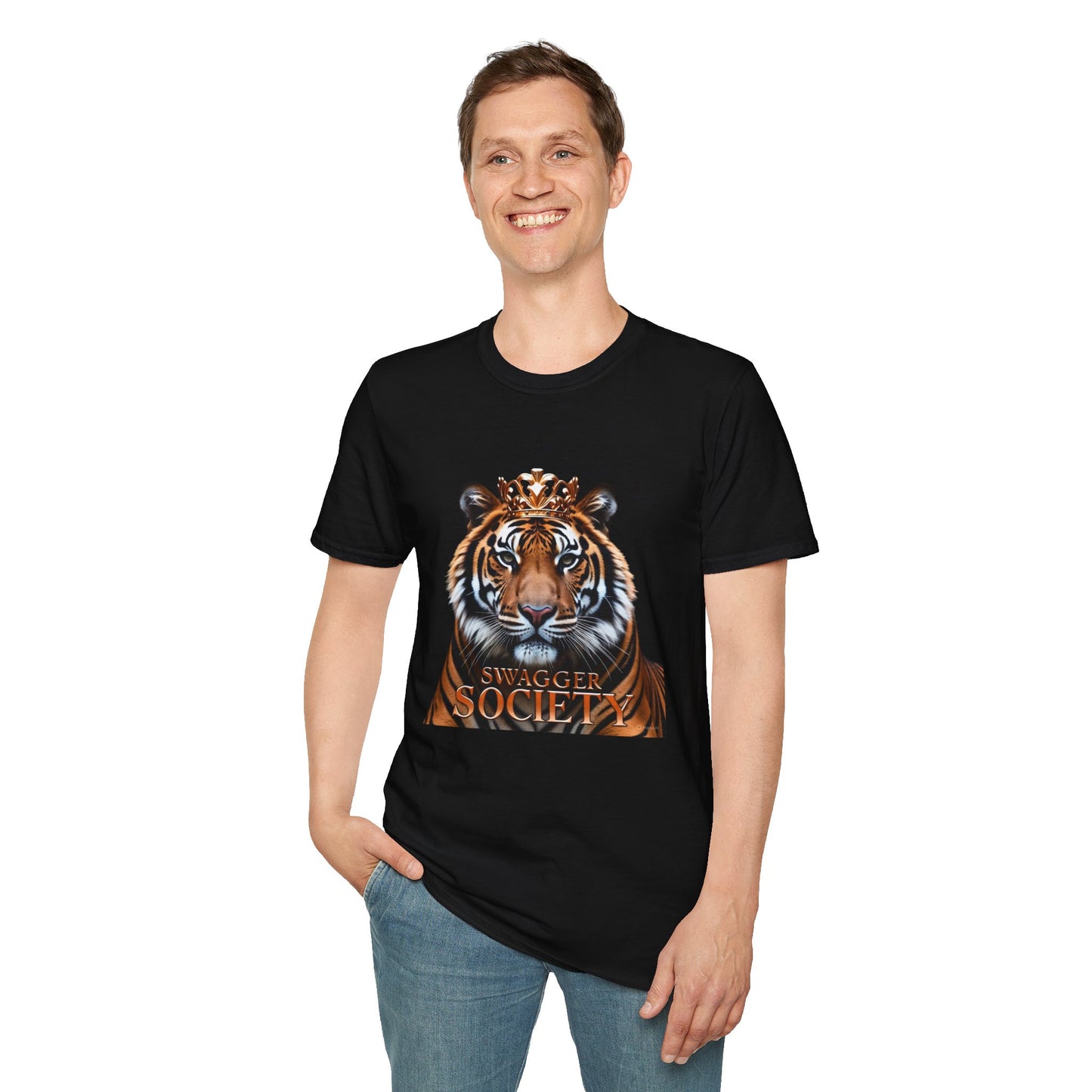 Bold Tiger Graphic T-Shirt, Swagger Society