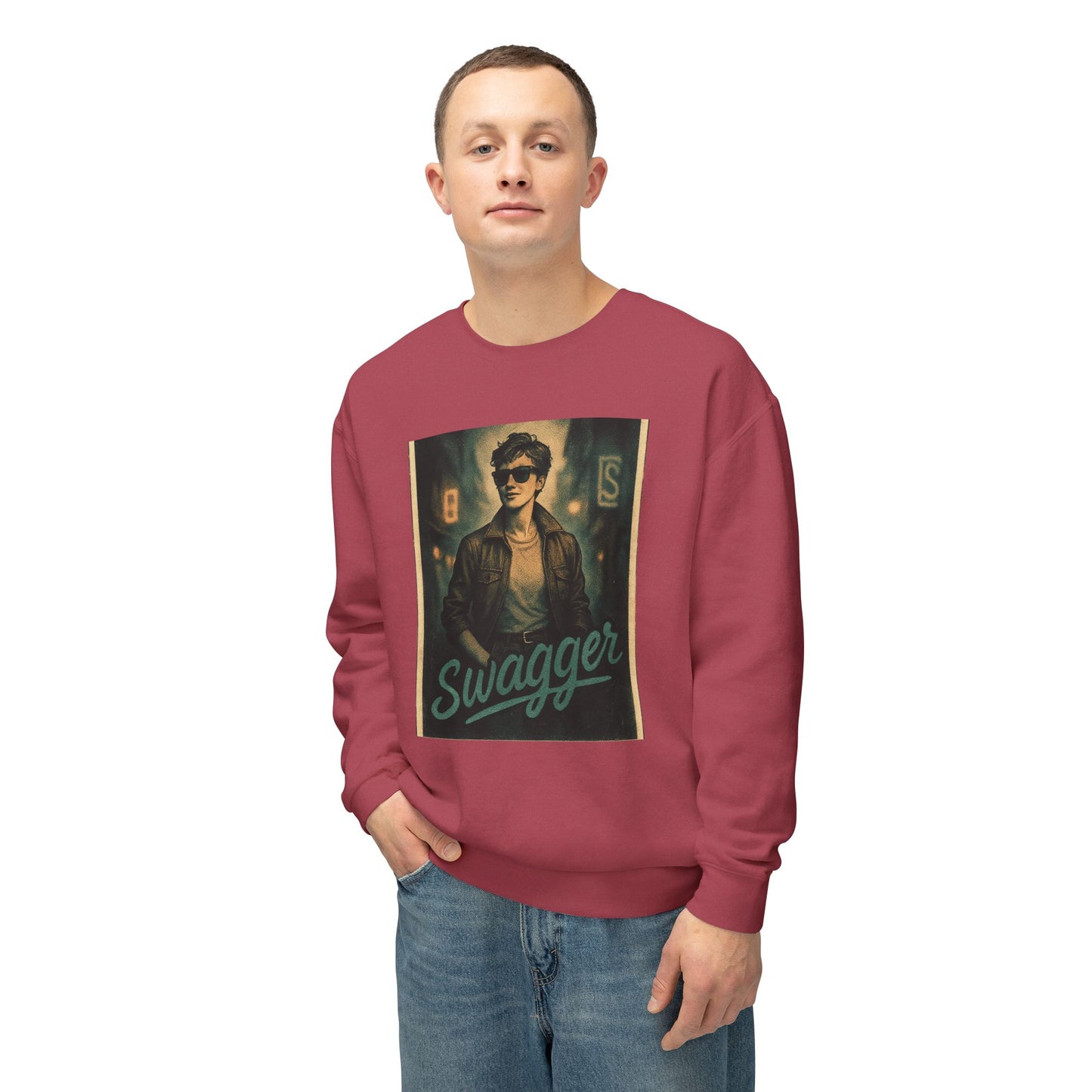 Swagger Unisex Lightweight Crewneck Sweatshirt