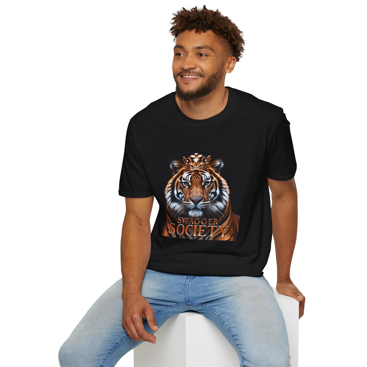 Bold Tiger Graphic T-Shirt, Swagger Society