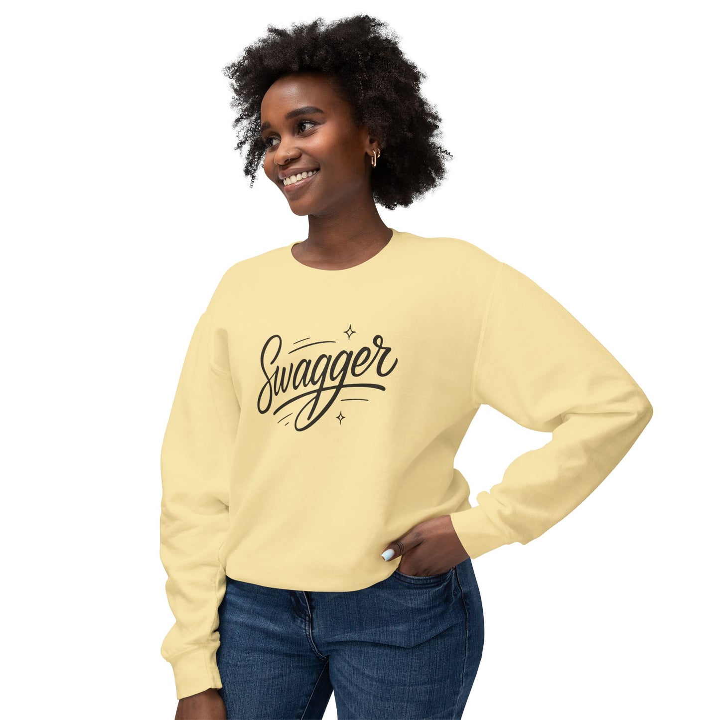 Swagger Unisex Lightweight Crewneck Sweatshirt